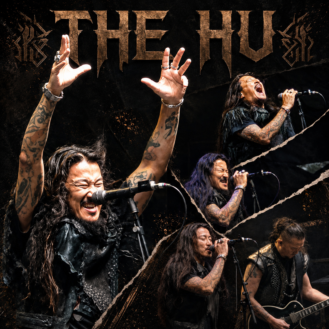 The HU live at Darien Lake — Rocking With Jam Man collage