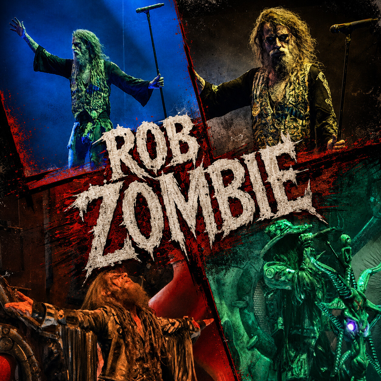 Rob Zombie live at Darien Lake Amphitheater - concert collage 2