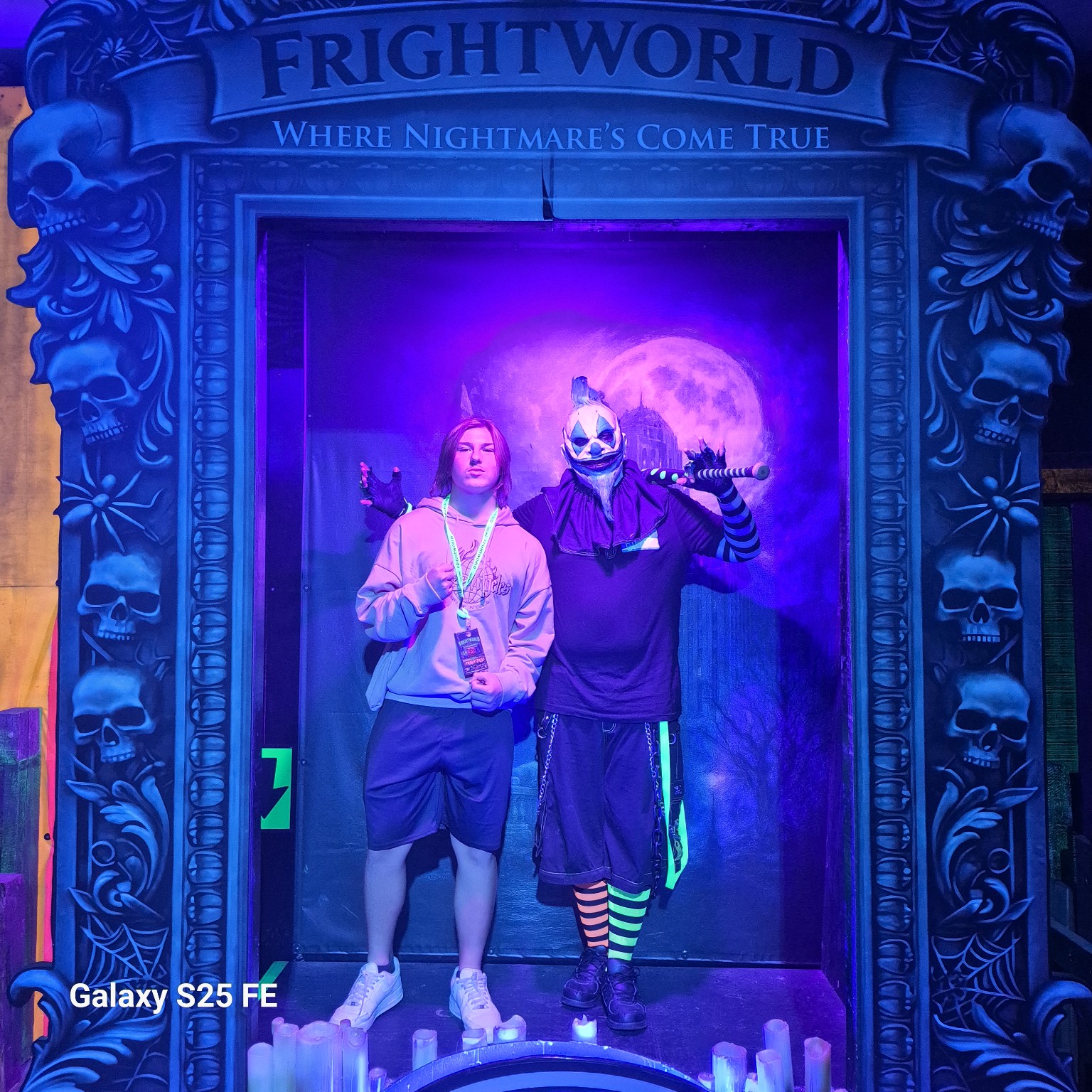 Jam Man with Frightworld clown, photo three