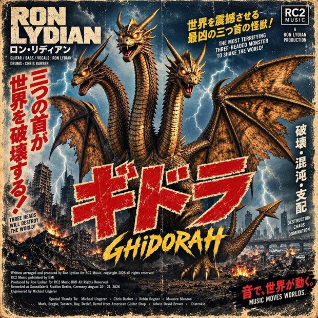 Ron Lydian promotional image supplied with GHIDORAH press release